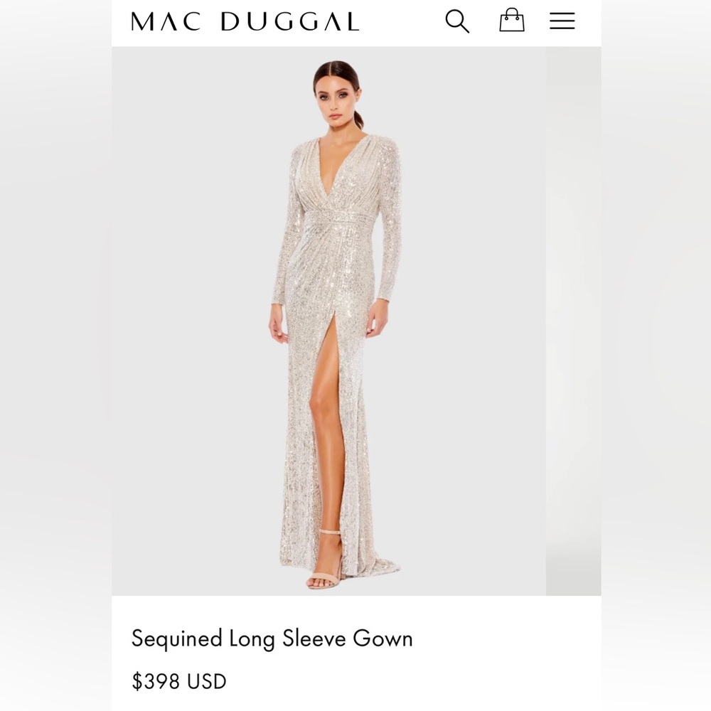 Ileena for MACDUGGAL sequins dress